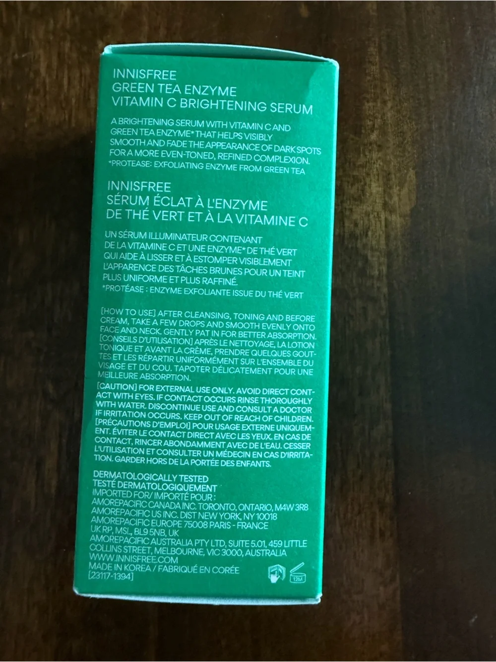 Innisfree Green Tea Vitamin C Brightening Serum - Green